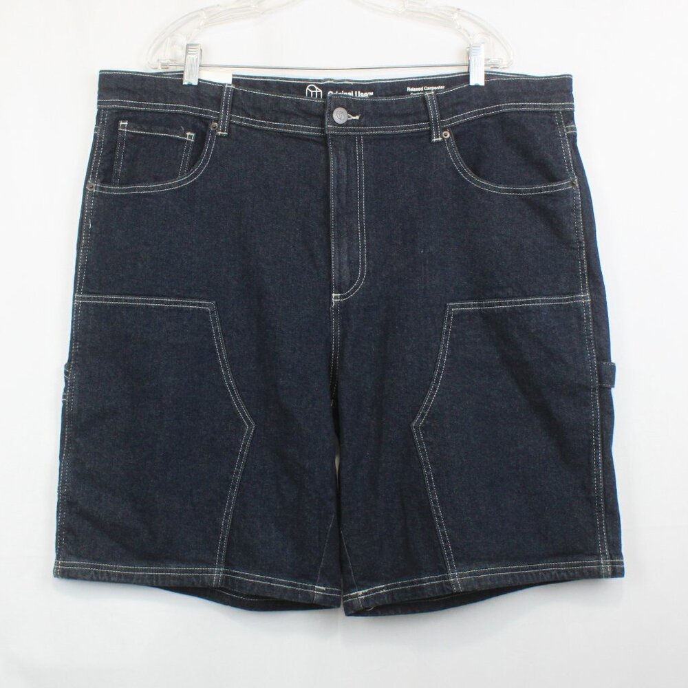 Original Use Relaxed Medium Indigo Wash Carpenter Jean Shorts